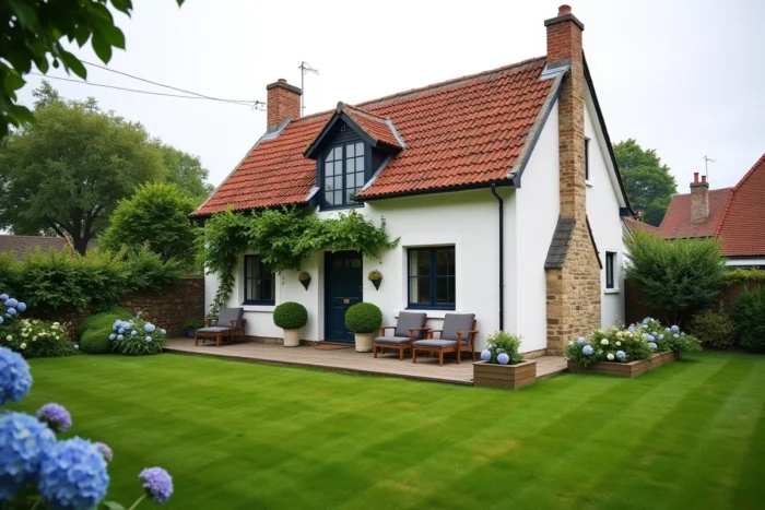 Petite maison normande avec jardin privatif à louer entre particuliers en Seine-Maritime